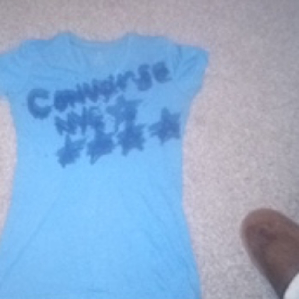 Converse smudged logo tee